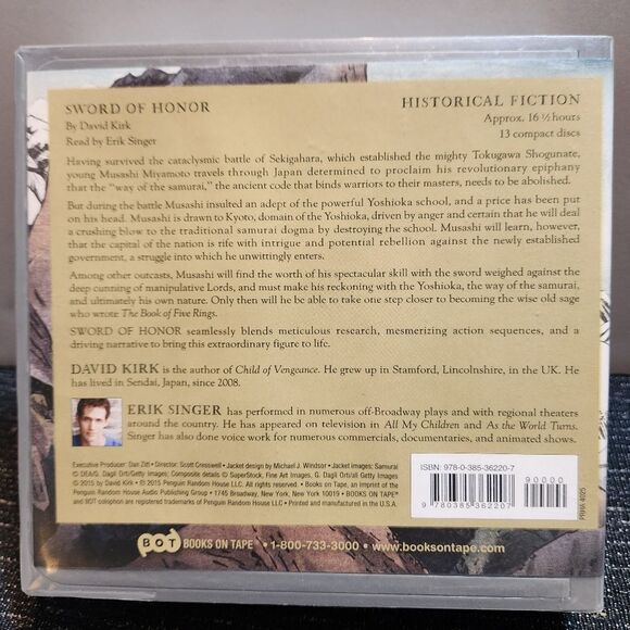Sword of Honor by David Kirk Compact Discs Audiobook Unabridged Books CDs - Picture 3 of 6